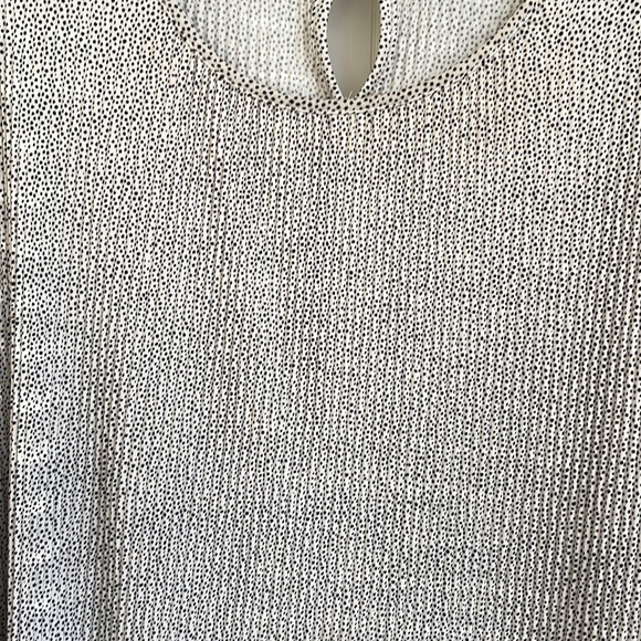 Adrianna Papell Flowing Mini Accordion Pleated Long Sleeve Blouse Tunic Size 2X - Picture 4 of 16